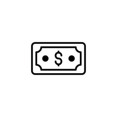 Money icon design with white background stock illustration
