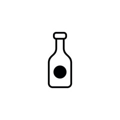 Wine icon design with white background stock illustration