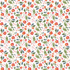 Seamless vector floral pattern. Classic illustration. Toile de Jouy
