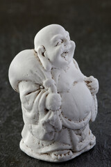 Miniature Carving of a Laughing Buddha