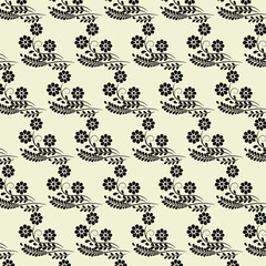 Seamless vector floral pattern. Classic illustration. Toile de Jouy