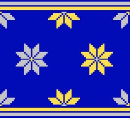 Ukrainian pattern embroidered ornament. Vyshyvanka. Amulet Mother's Star. Magic weaving for protection against black occultism, spells, charms, magic and evil spirits, demons, devil and satan. 