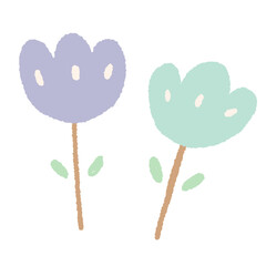 flower cute minimal pastel 