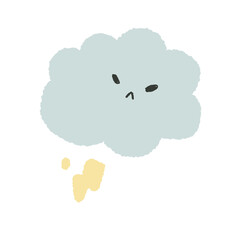 Thunder lightning  storm cloud rain cute 