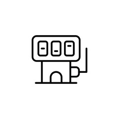 Soltmachine icon design with white background stock illustration