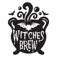 Halloween Lettering Concept With Free Vector, Halloween SVG Cut Files, Typography T-Shirt Design, Halloween Quotes.