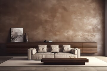 design scene with a sofa