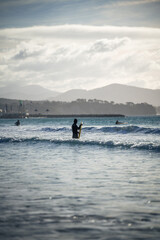 surfer on the beach