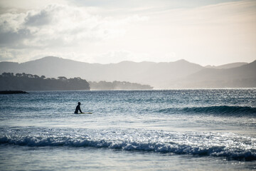 surfer on the beach