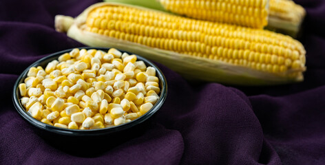 Corn banner type Panoramic image