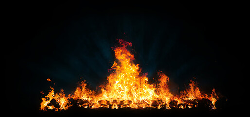 Hot fire or flames background photo manipulation for grill images or studio product photos. 