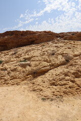 skała piaskowa na plaży