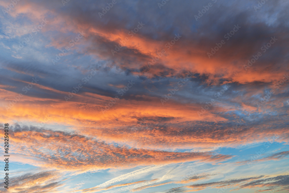 Wall mural beautiful cloudy sky. cloudy sky as abstract background