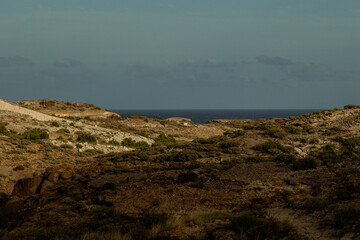 view from the top of the cliff near the atlantic ocean