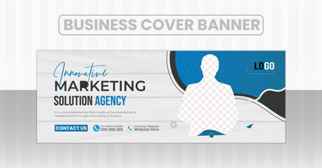 Business and marketing social media banner design for digital agency corporate facebook cover design