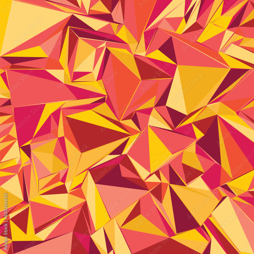 Poster abstract background with colorful triangles for magazines, booklets or mobile lock screen
