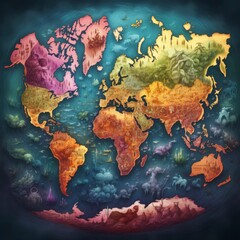 eco friendly world map