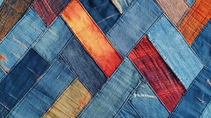 Vintage Aesthetic: Close-Up of a Rustic Texture Boasting a Classic Denim Pattern, Perfect for Retro Design and Aesthetic Projects