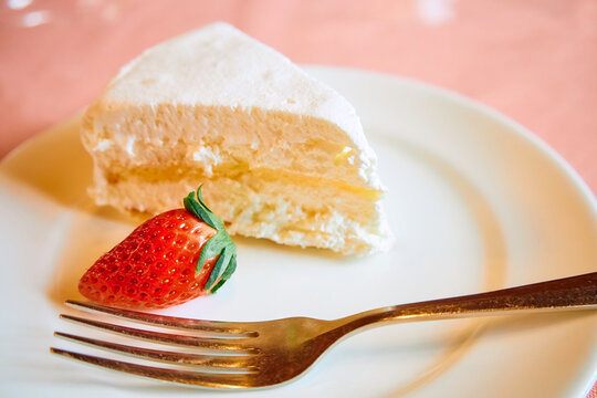 いちごとレアチーズケーキ・クローズアップ