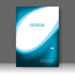 Fototapeta premium Modern cover design. Annual report. Brochure template, catalog. Simple Flyer promotion. magazine. Vector illustration