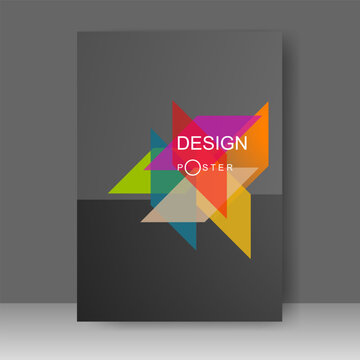 Brochure template banner design, Poster in A4 size. Simple Flyer promotion. magazine. Vector illustration