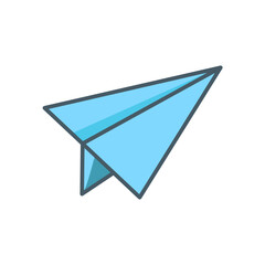 paper plane icon design vector template