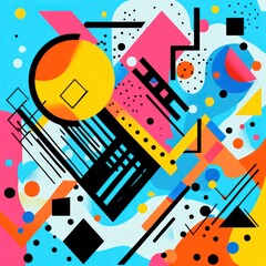 Obraz premium pop art abstract background