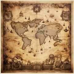 old map of the world