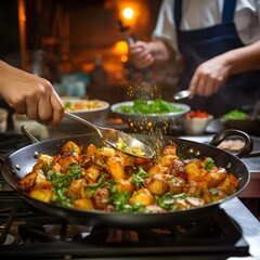 Flavours of the Orient: Picture of a Typical Oriental Food Dish