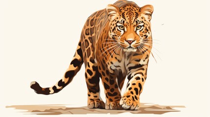 Amur leopard is Rare animal. Save Amur leopard. Ai generated - obrazy, fototapety, plakaty