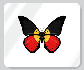 Aborigin Butterfly Flag Pride Icon