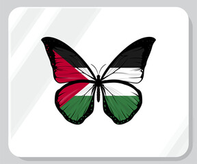 Palestine Butterfly Flag Pride Icon
