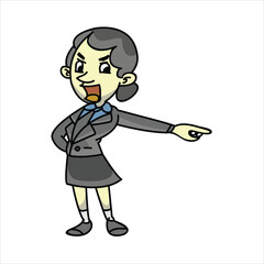 cartoon business woman 16