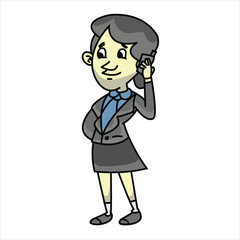 cartoon business woman 15