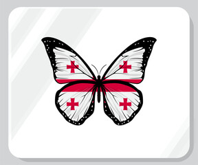 Georgia Butterfly Flag Pride Icon
