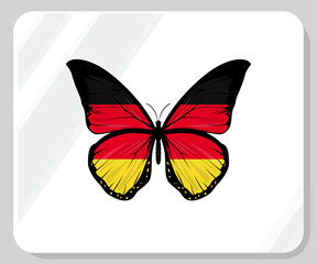 Germany Butterfly Flag Pride Icon
