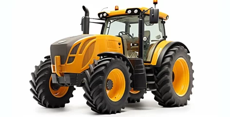 Fotobehang tractor isolated on white background.Generative Ai content © Kashif Ali 72
