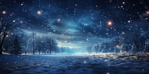 AI Generated. AI Generative. Winter snow outdoor nature road tree. Xmas Chistmas New Year holiday snowy frost winter vibe. Graphic Art