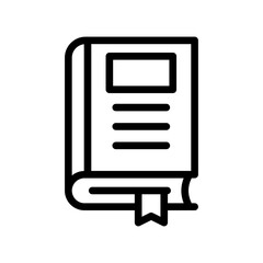 Fototapeta premium book line icon illustration vector graphic. Simple element illustration vector graphic, suitable for app, websites, and presentations isolated on white background