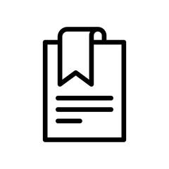 bookmark line icon illustration vector graphic. Simple element illustration vector graphic, suitable for app, websites, and presentations isolated on white background