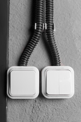 Light switch toggle power press button energy off electricity turn electric wall