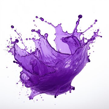 Splash of purple paint. Splashes, emotions, design, graphics, high