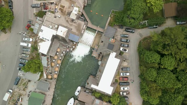 Historic Fish Town in Leland Michigan on the coast of Lake Michigan