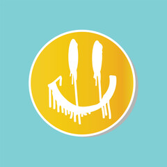 Vector emoji icons emoticon cartoon characters with different facial