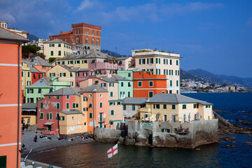 Boccadasse, a fishing village on the outskirts of Genoa, Liguria