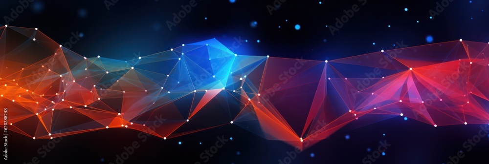 Poster futuristic technology design for banner backgrounds, network connection g wavy abstract shapes