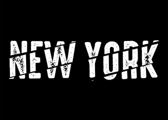 New York text effect vector, New York t shirt design.