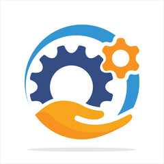 Illustration icon with management control system concept