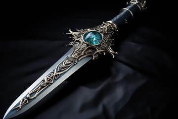 unique sharp sword professional photograpphy AI Generated 