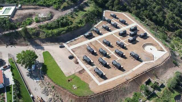 Newly built modern style city of Lachin in Azerbaijan 